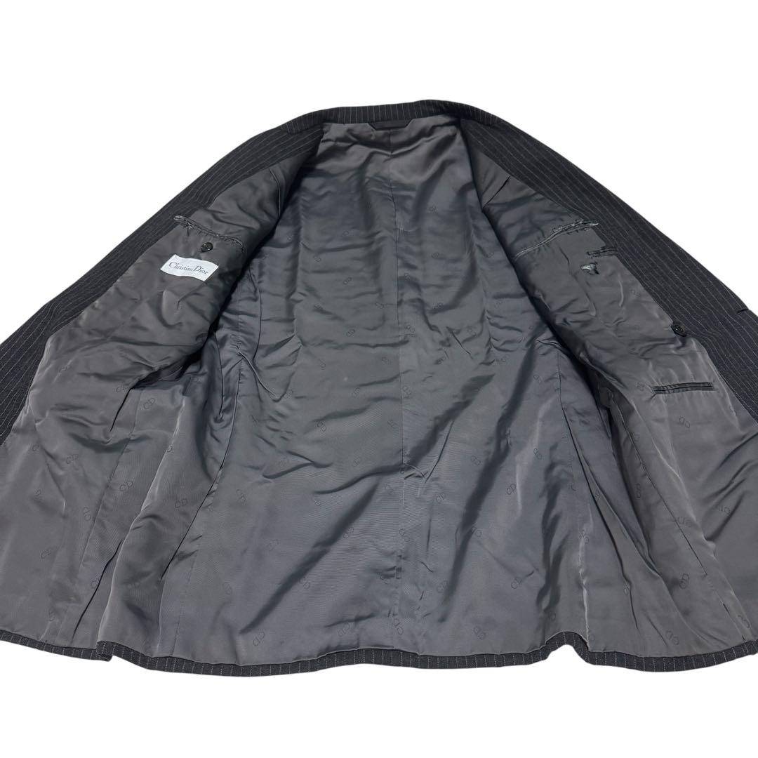 現行　Christian Dior スーツ　セットアップ　ストライプ　ダブル　L