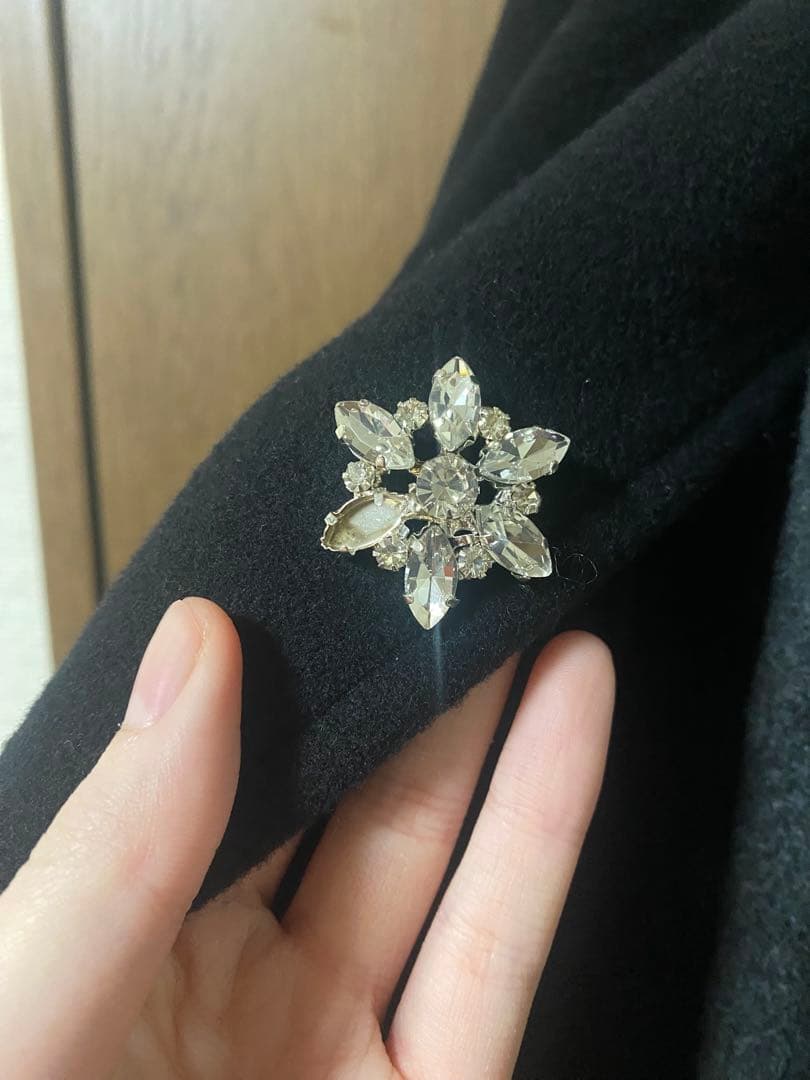 リリーブラウン ダブルビジューミディコート　liliybrown