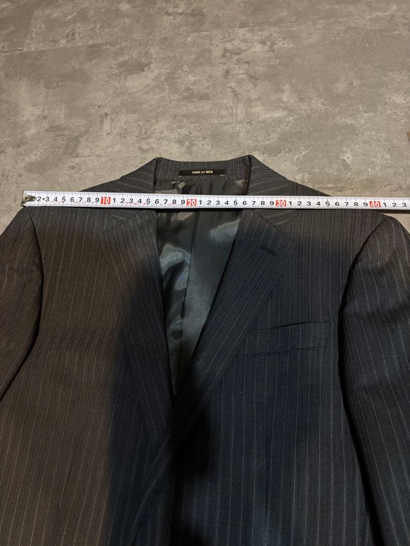 豆*子様 COMME CA MEN ストライプビジネススーツ 44