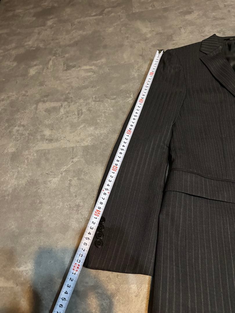 豆*子様 COMME CA MEN ストライプビジネススーツ 44