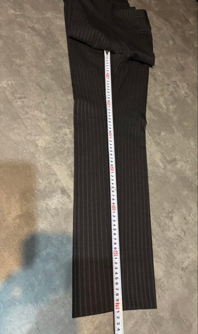 豆*子様 COMME CA MEN ストライプビジネススーツ 44