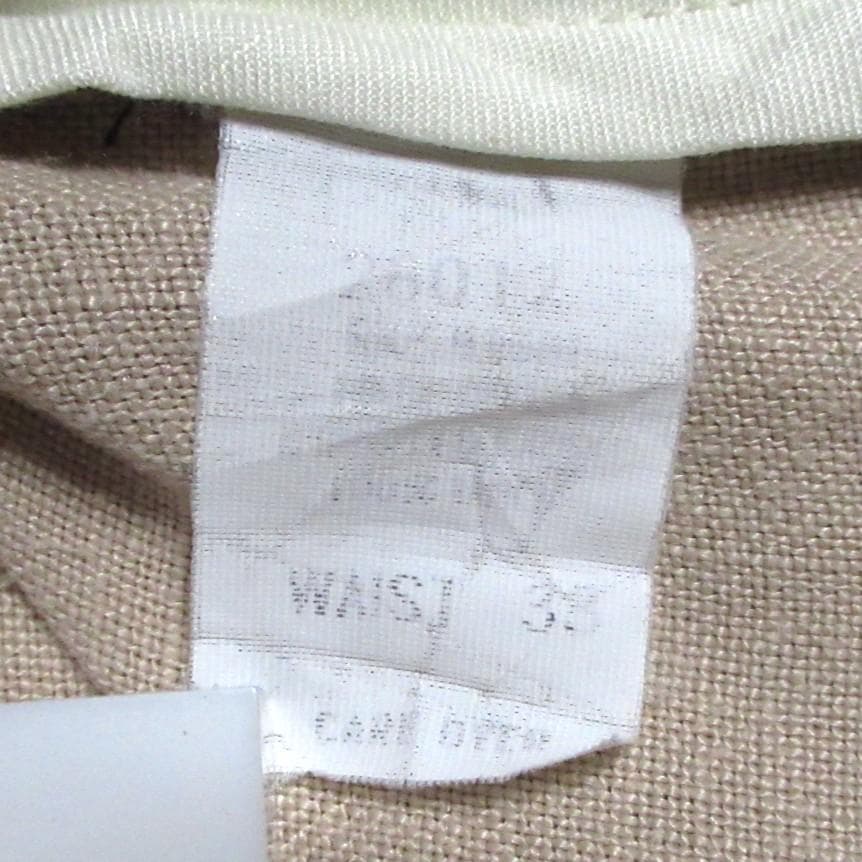 90's 2タック リネンワイドスラックス Ralph Lauren ベージュ