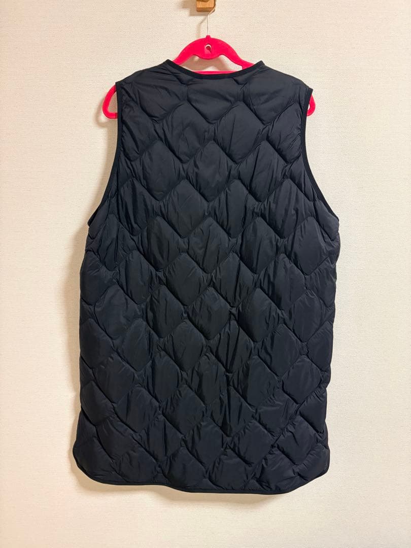 新品タグ付き　ウルトラライトダウンロングベスト　XL ブラック