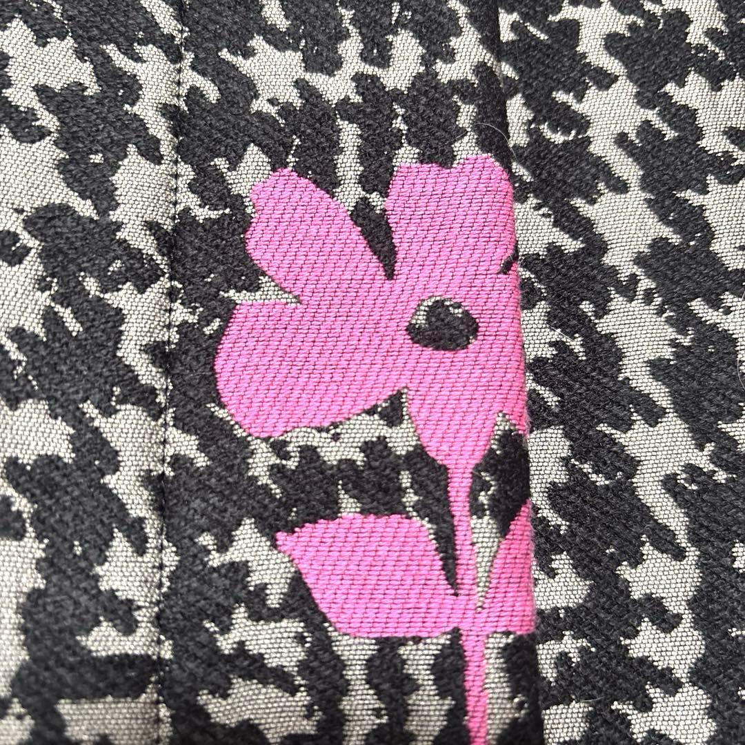 【新品】M'S GRACY ノーカラー花柄ロングコート 40。