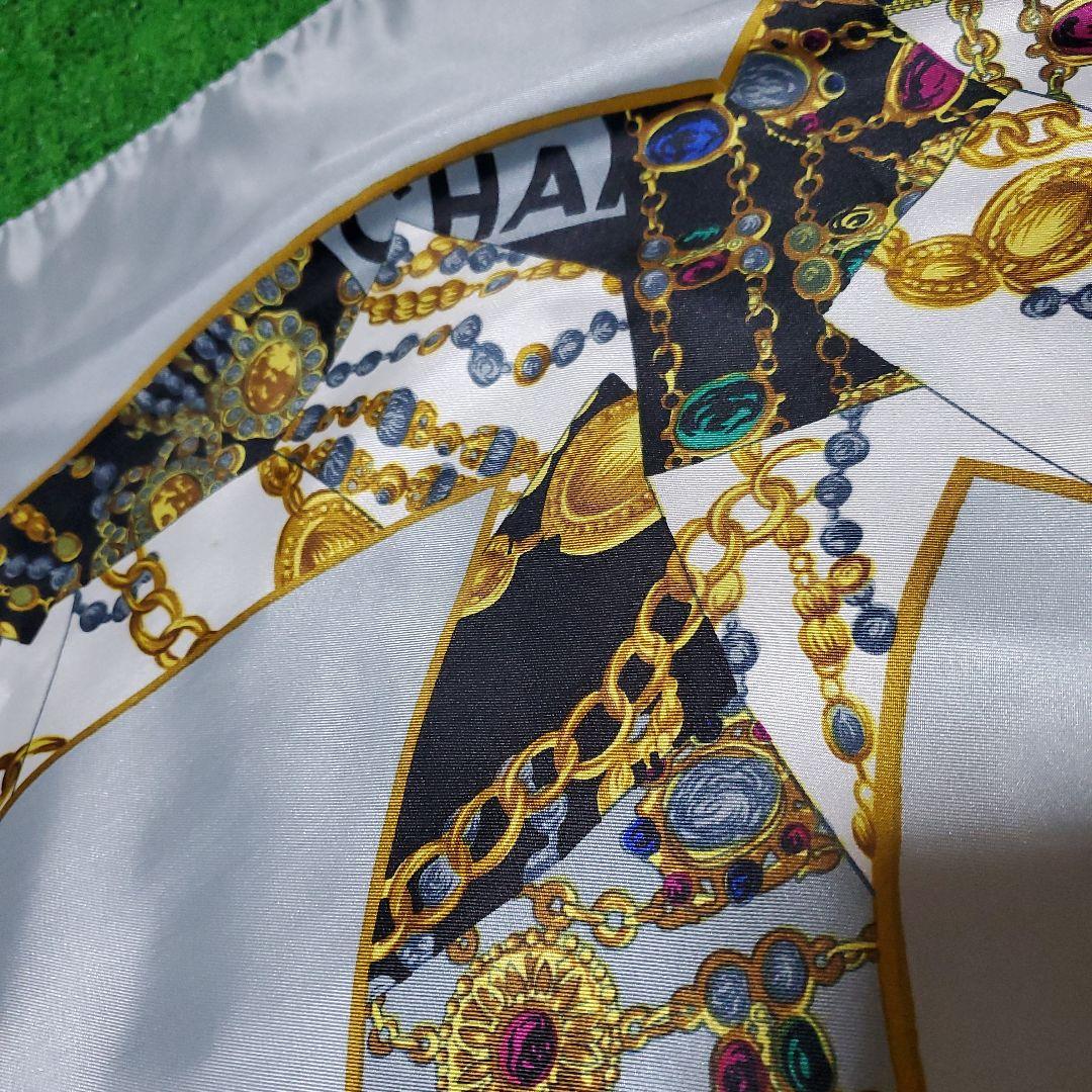 vintage CHANEL 大判ココマークスカーフ　ノベルティ