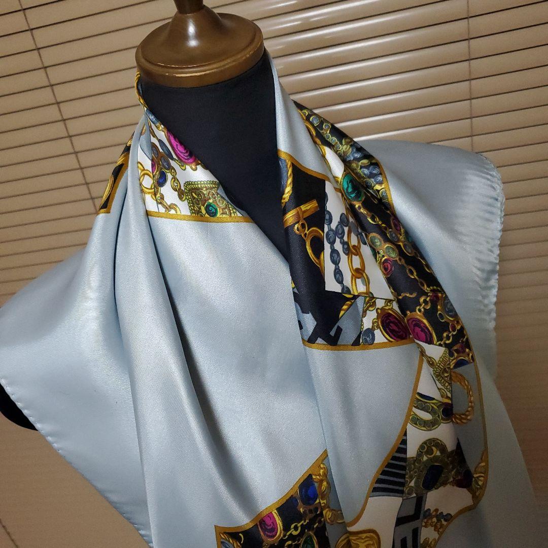 vintage CHANEL 大判ココマークスカーフ　ノベルティ