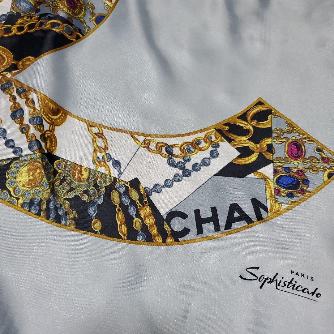 vintage CHANEL 大判ココマークスカーフ　ノベルティ