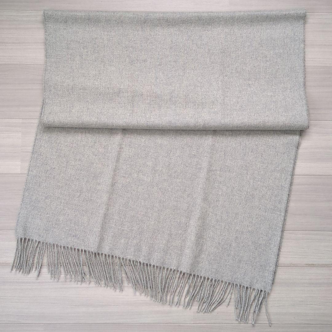 ジョンストンズ　カシミヤ ストール　シルバー