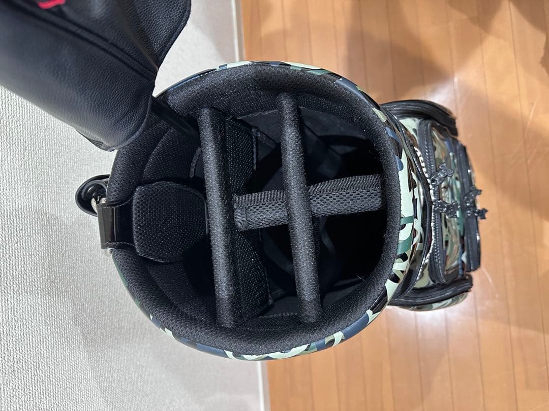 y*1様 Psycho Bunny キャディバッグ 迷彩柄 スカルデザイン 9.