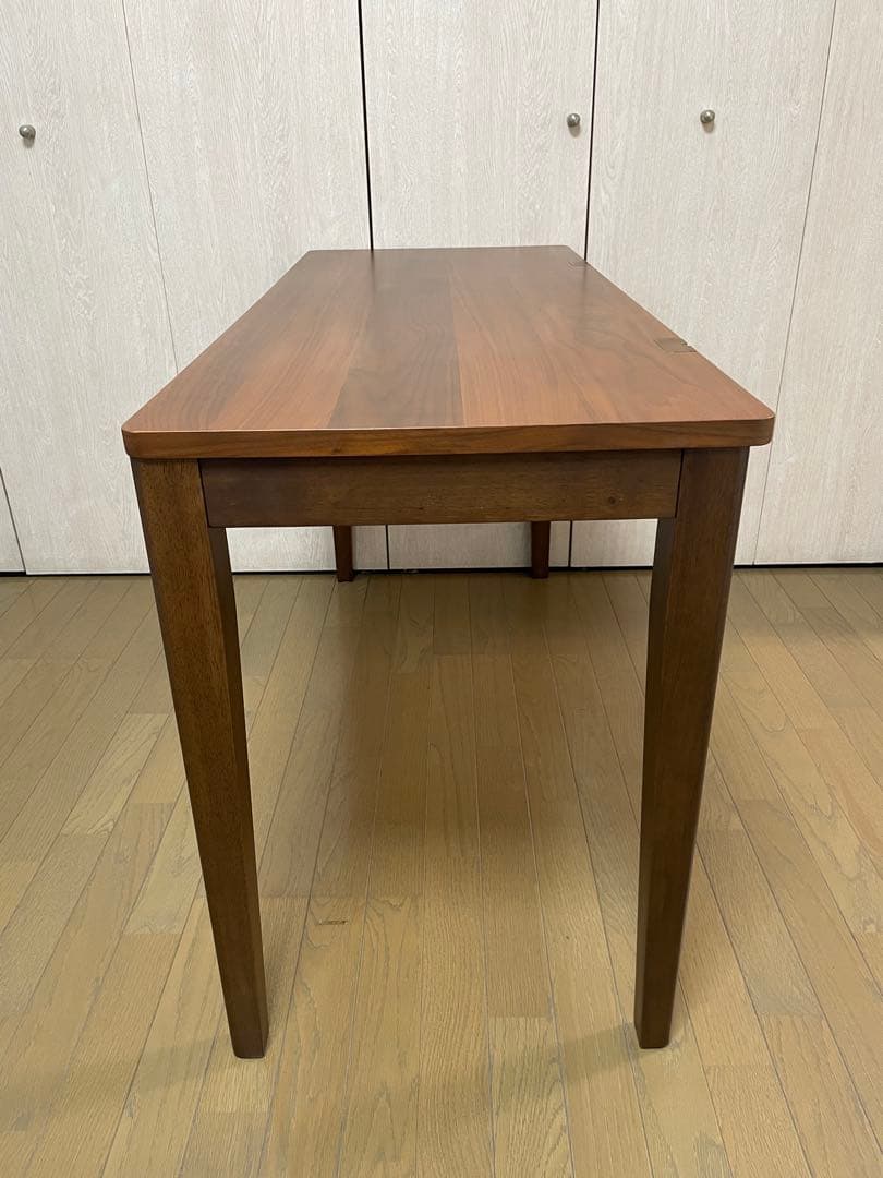 パソコンデスク 【引出し付き】　ダークブラウン　ベルメゾン