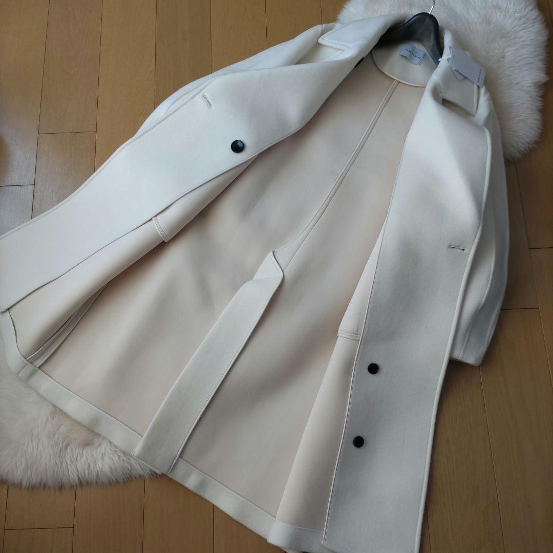 未使用☆38☆ウールボンディングロングコート☆ADAM ET ROPÉ