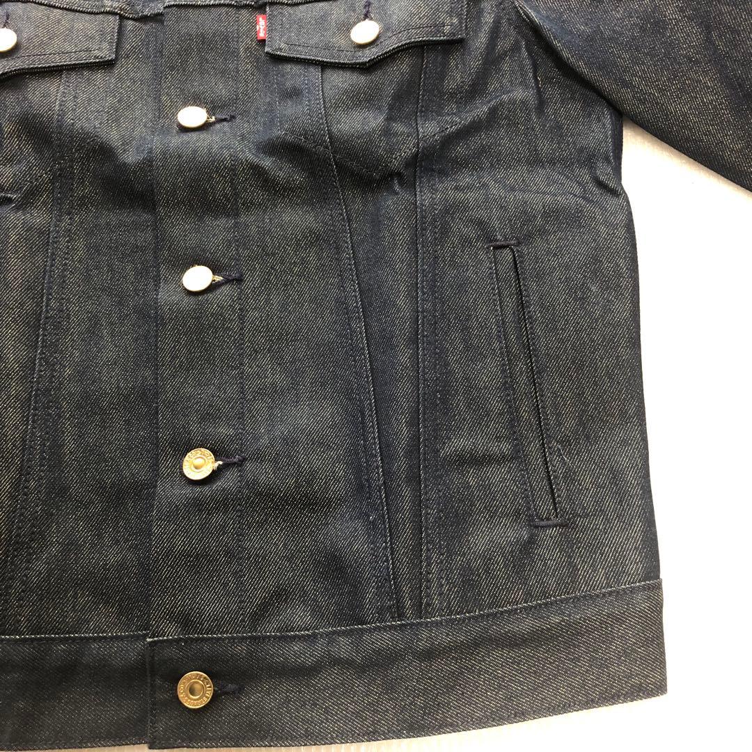 未使用【Levi's リーバイス】 デニムジャケット／金糸・金ボタン仕様 S