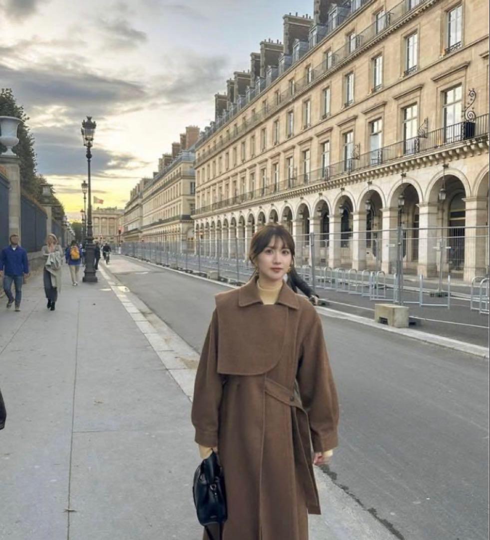 eaphi gunpatch waist mark long coat ポスカ付