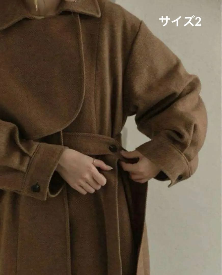 eaphi gunpatch waist mark long coat ポスカ付