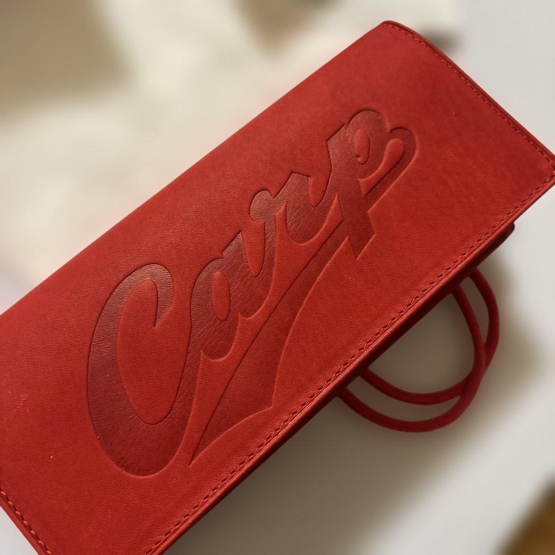 レア！Mizuno Carpロゴ 財布 レッド