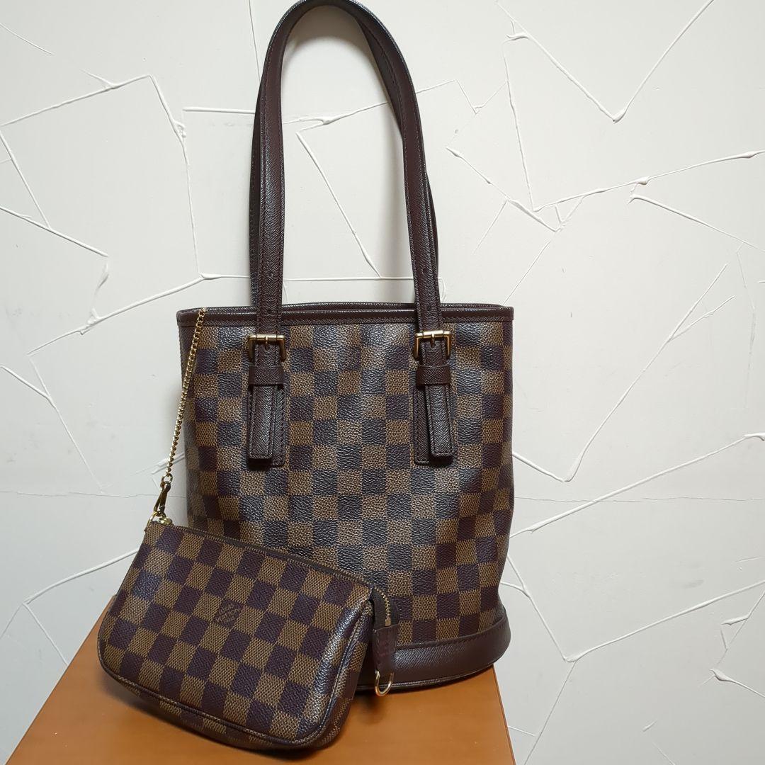 ルイヴィトン　ダミエ　マレ　バケツトートバッグ