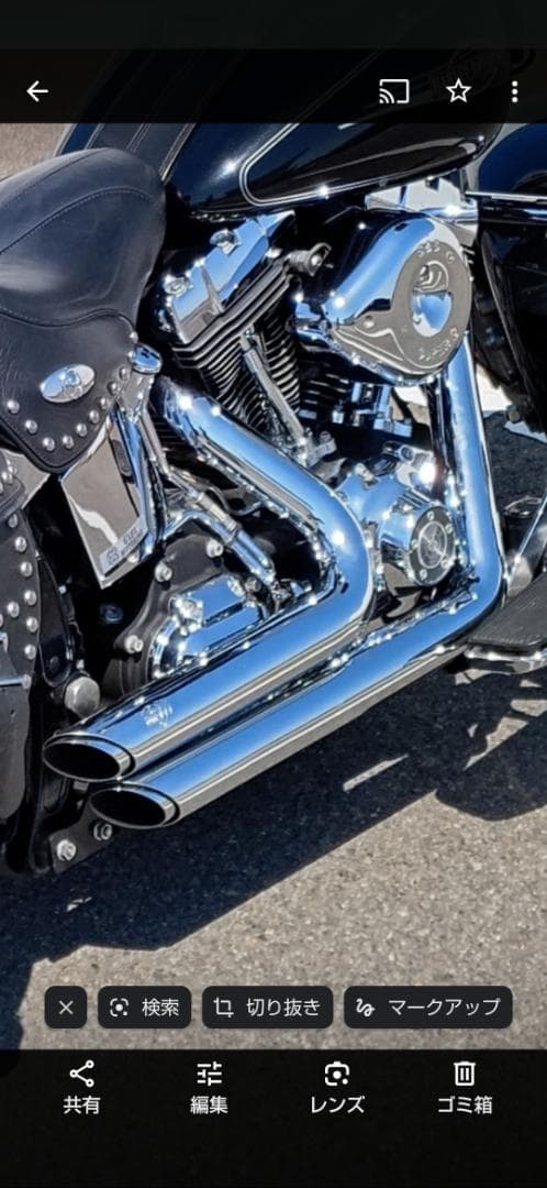 Vance & Hines クロームマフラー