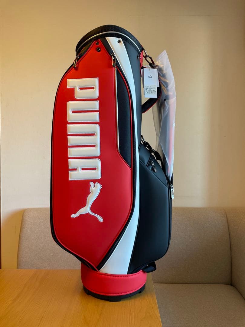 新品未使用　PUMA（プーマ）キャディバッグ　軽量　オレンジ/黒/白