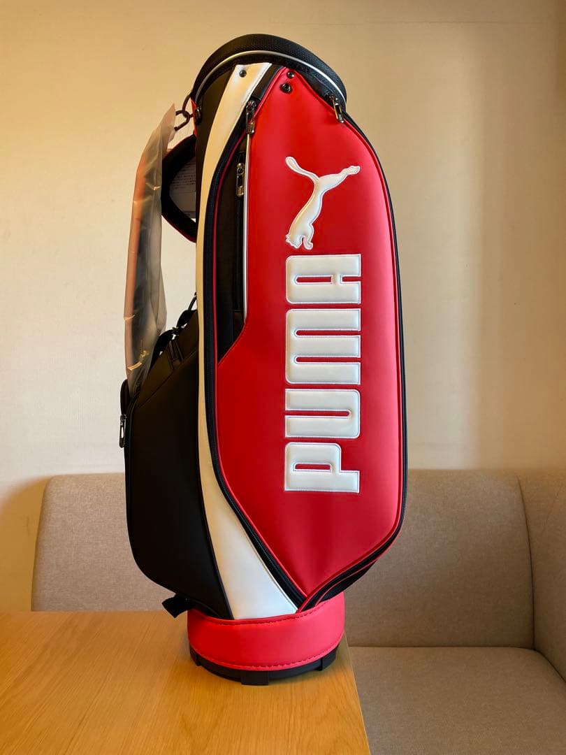 新品未使用　PUMA（プーマ）キャディバッグ　軽量　オレンジ/黒/白
