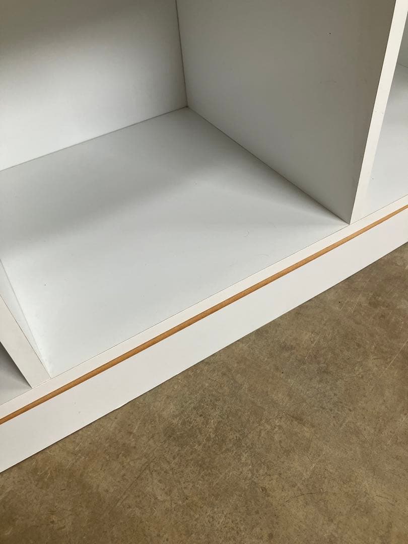 ディスプレイラック ホワイト 高さ123幅116奥行41cm ダメージ有り