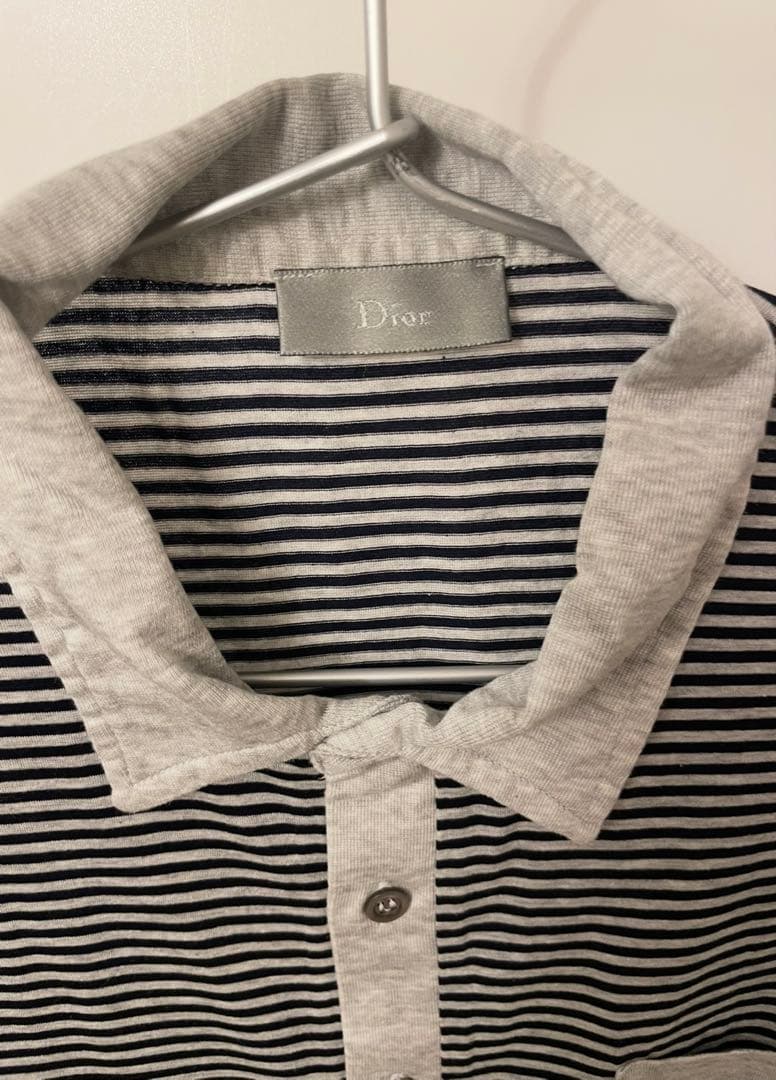 Dior Homme ストライプ ポロシャツ エディ Sサイズ