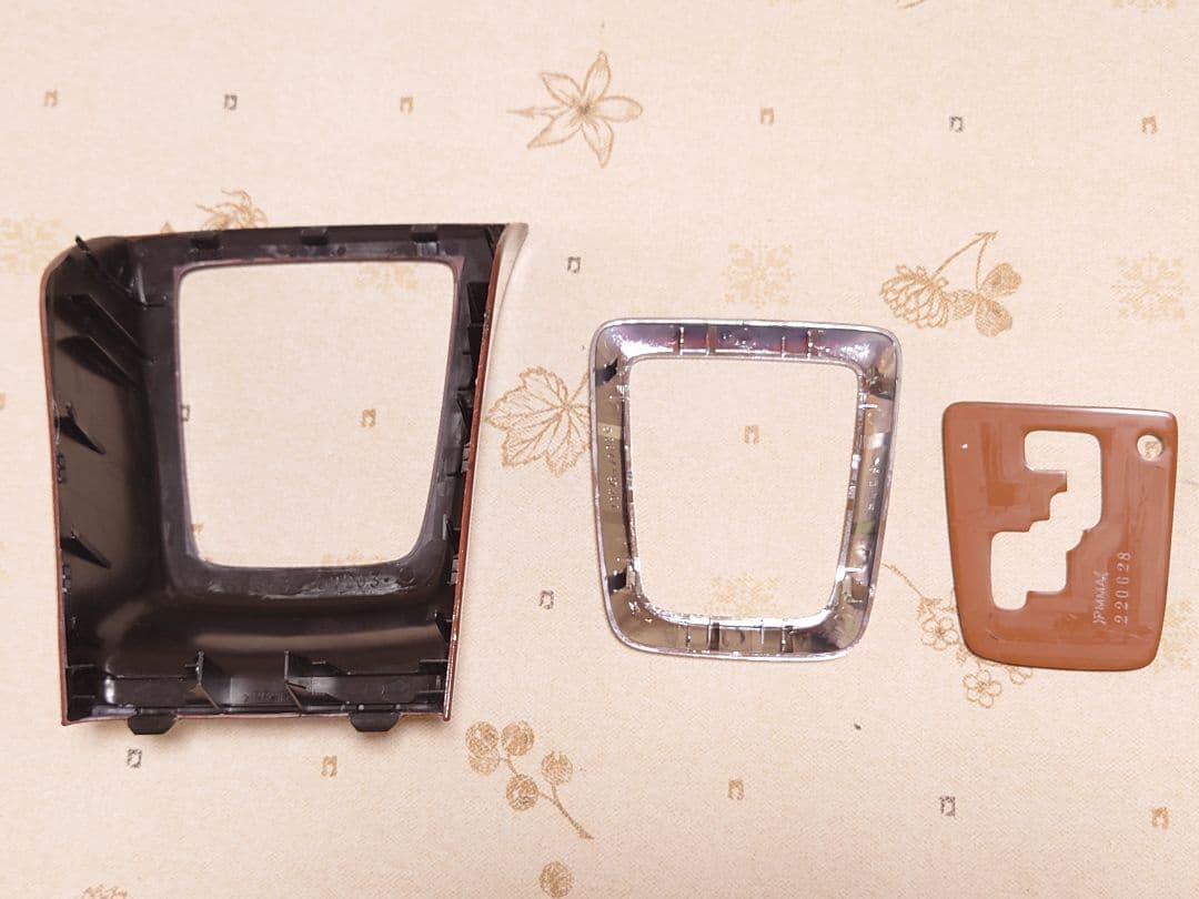 Ｌ８８０Ｋコペン　木目調シフティングホールカバー&木目調シフトパネル　セット