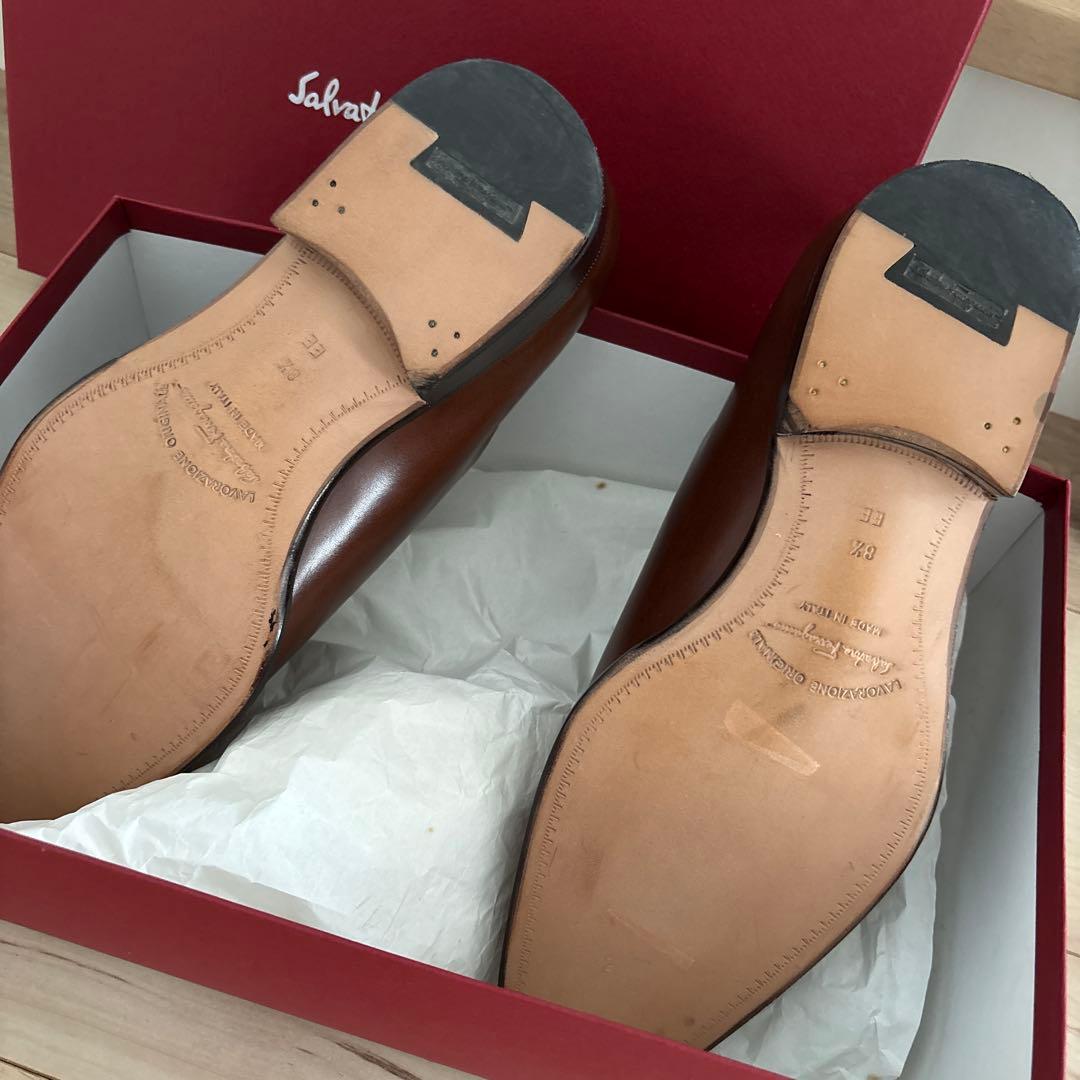 Salvatore Ferragamo ブラウン ドレスシューズ 新品、未使用