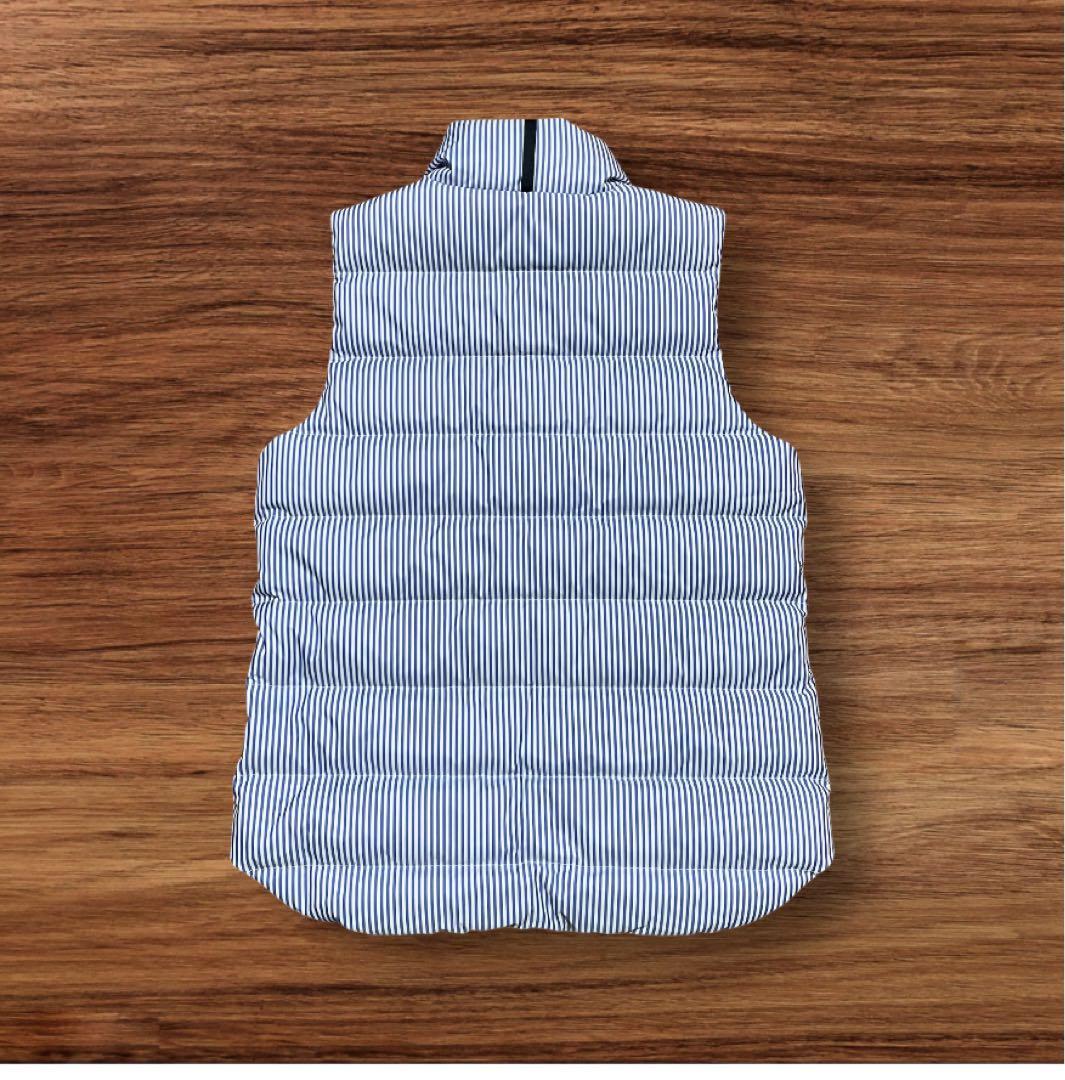 POLO RALPH LAUREN ブルーストライプダウンベスト　雑誌掲載XS