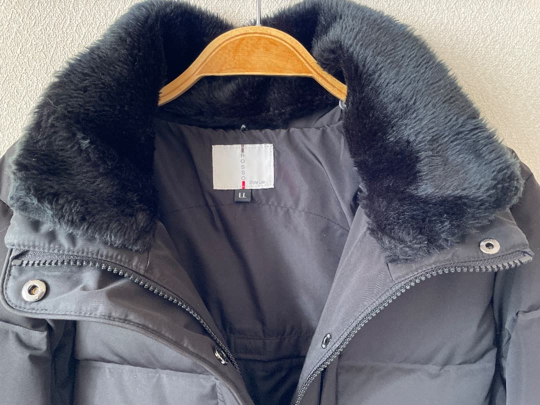 ロッソスタイルラボ シームレスダウンジャケット レディース LL　ブラック