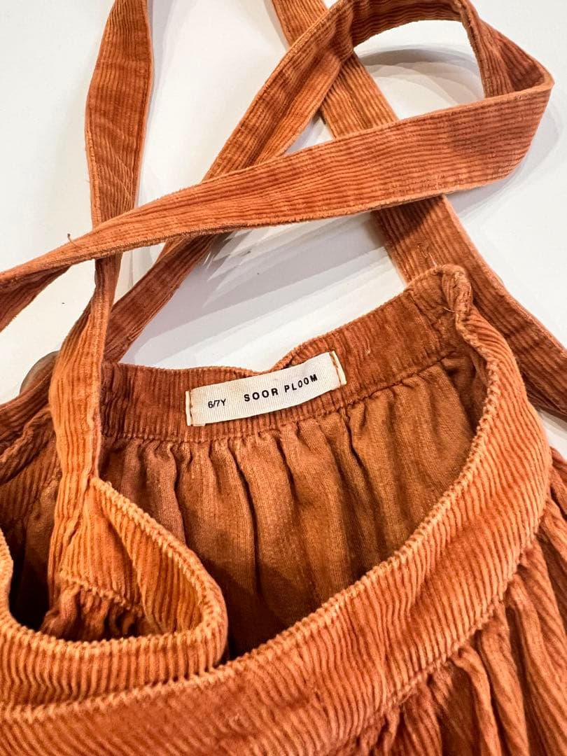 soor ploom ソーアプルーム　6/7y 吊りスカート　コーデュロイ