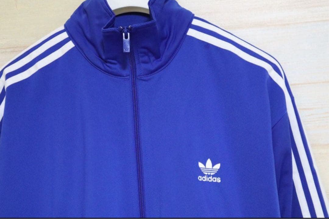 新品 2XL adidas アディダス ファイヤーバード トラックトップ　青