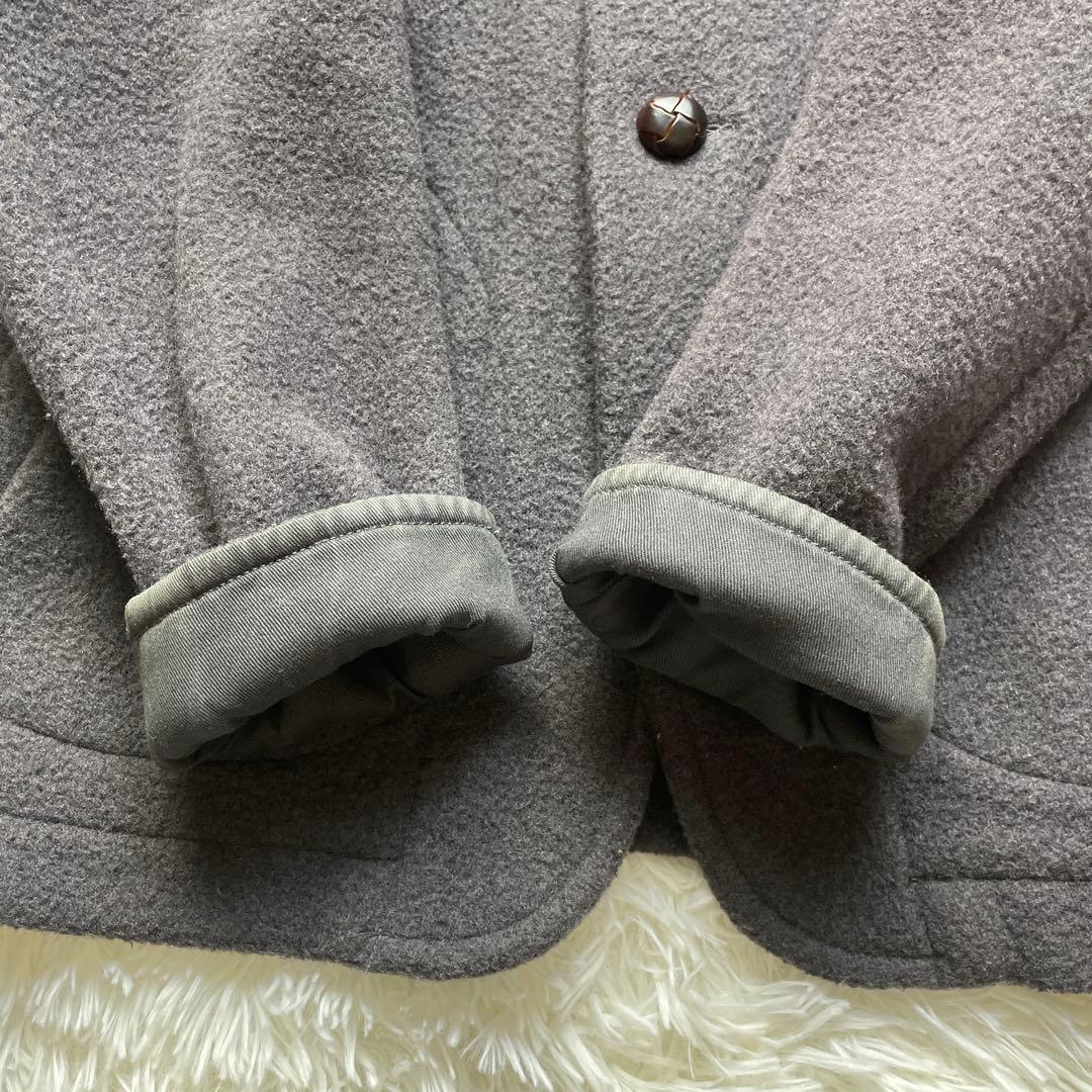 美品✨　DANTON ウールモッサ　ジャケット　コート　くるみボタン　L 40