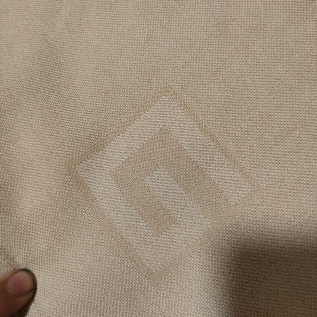 58 超美品　GUCCI　グッチ　大判マフラー　カシミヤ混