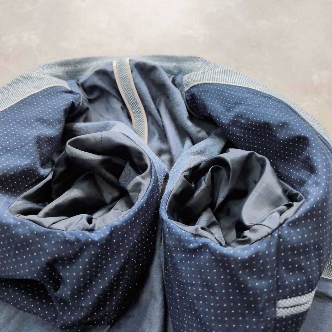 【美品】ZARA　エルボーパッチ　XL　ブルー　春ジャケット　おしゃれ　大きい