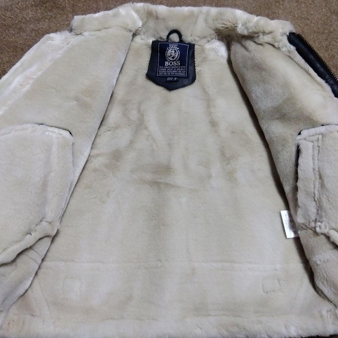 Sサイズ 非売品 SUNTORY BOSS ボス B-3 牛革 美品