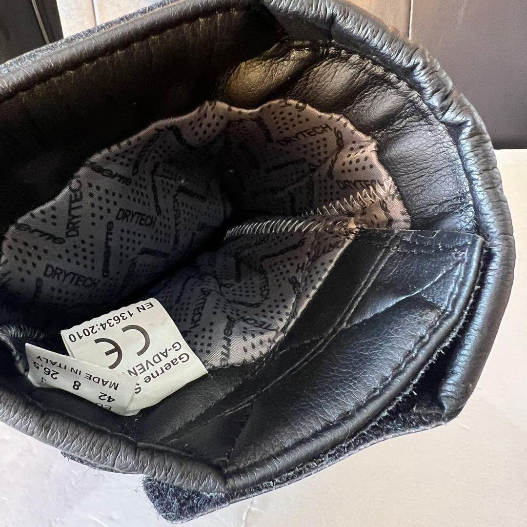 ガエルネ G-ADVENTURE バイク　シューズ　おしゃれブラック 26.5㎝