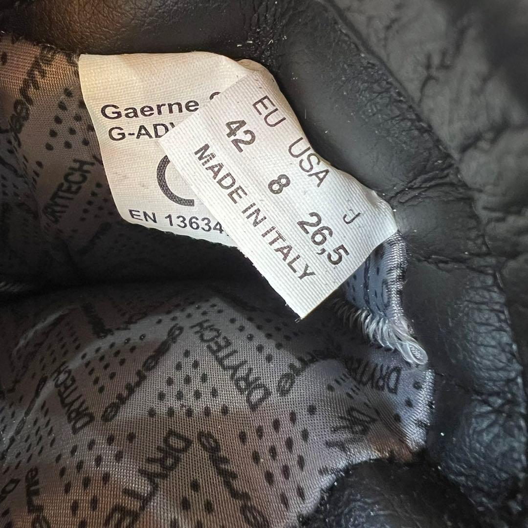 ガエルネ G-ADVENTURE バイク　シューズ　おしゃれブラック 26.5㎝