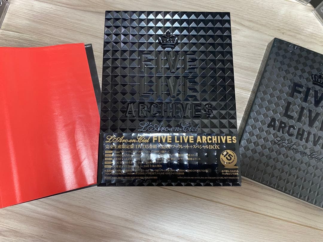ラルク FIVE LIVE ARCHIVES 完全生産限定盤 DVD 美品