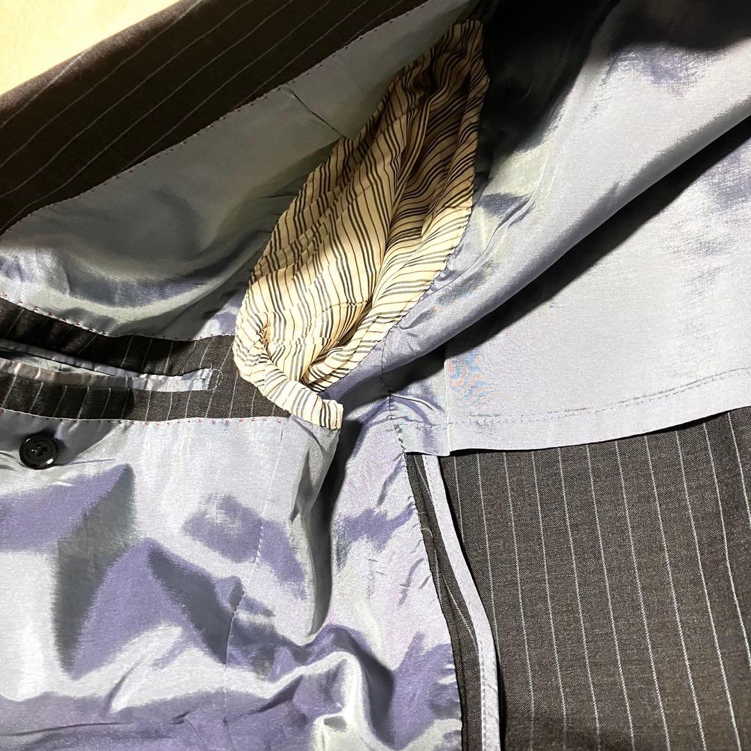 希少✨バーバリーブラックレーベル スーツ セットアップ ストライプ 裏地玉虫色