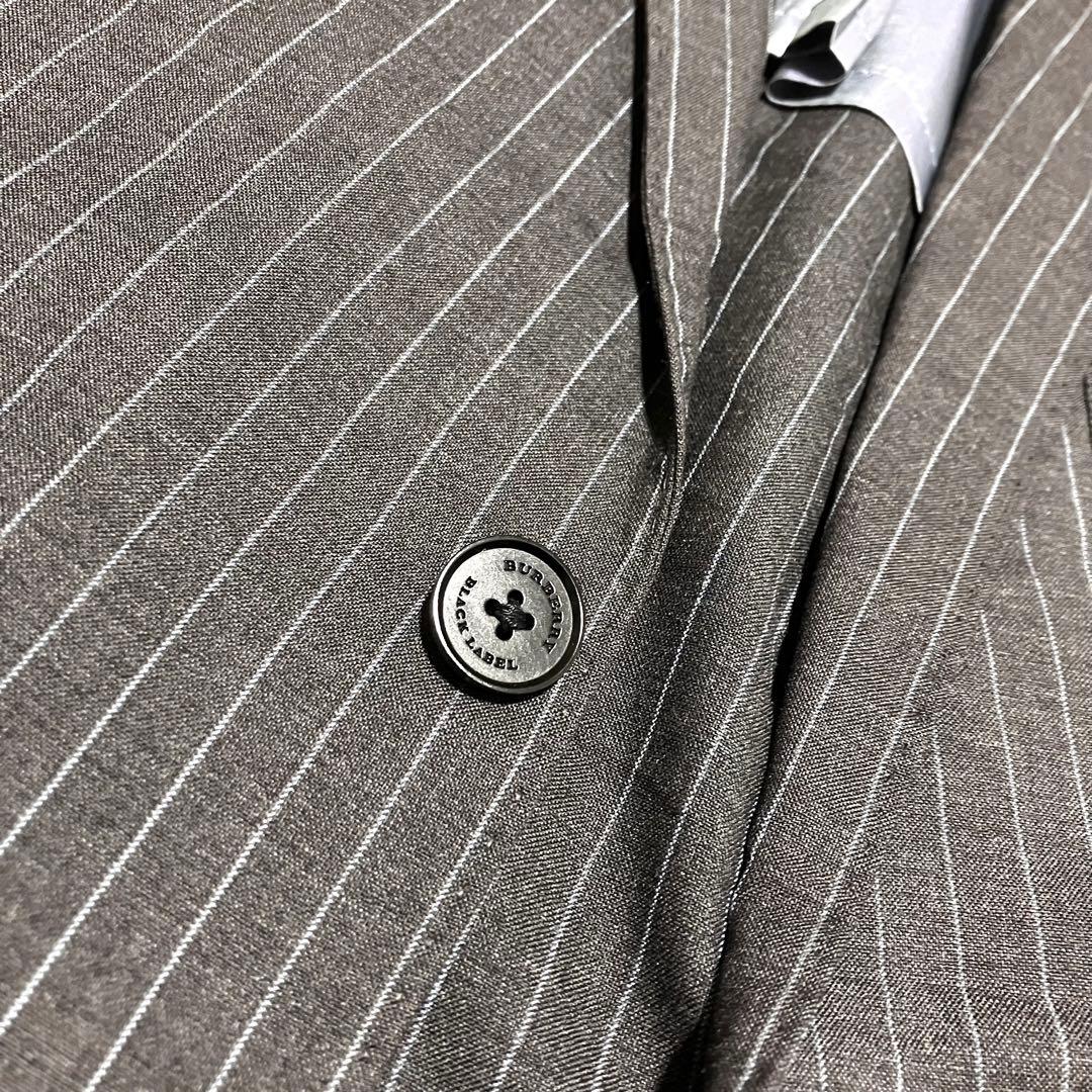 希少✨バーバリーブラックレーベル スーツ セットアップ ストライプ 裏地玉虫色