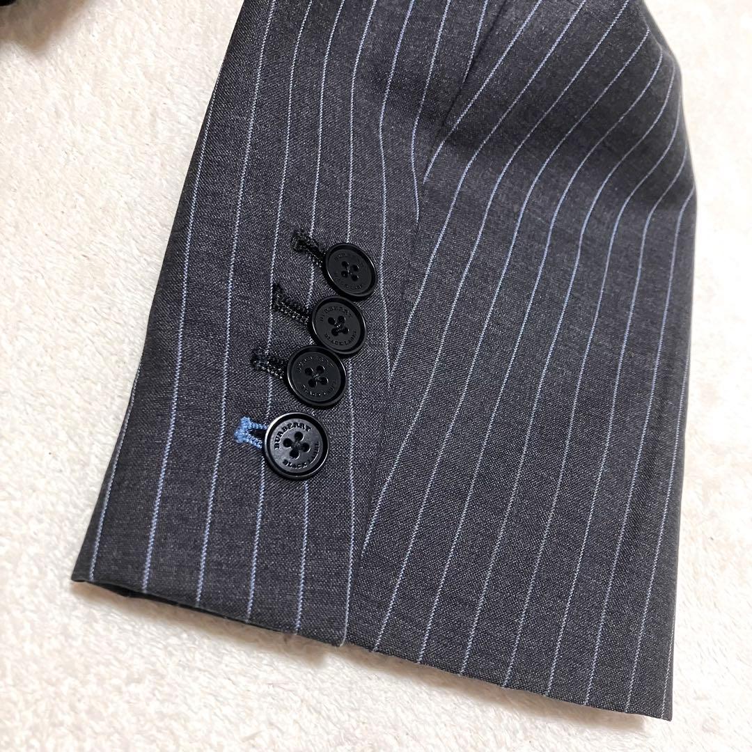 希少✨バーバリーブラックレーベル スーツ セットアップ ストライプ 裏地玉虫色