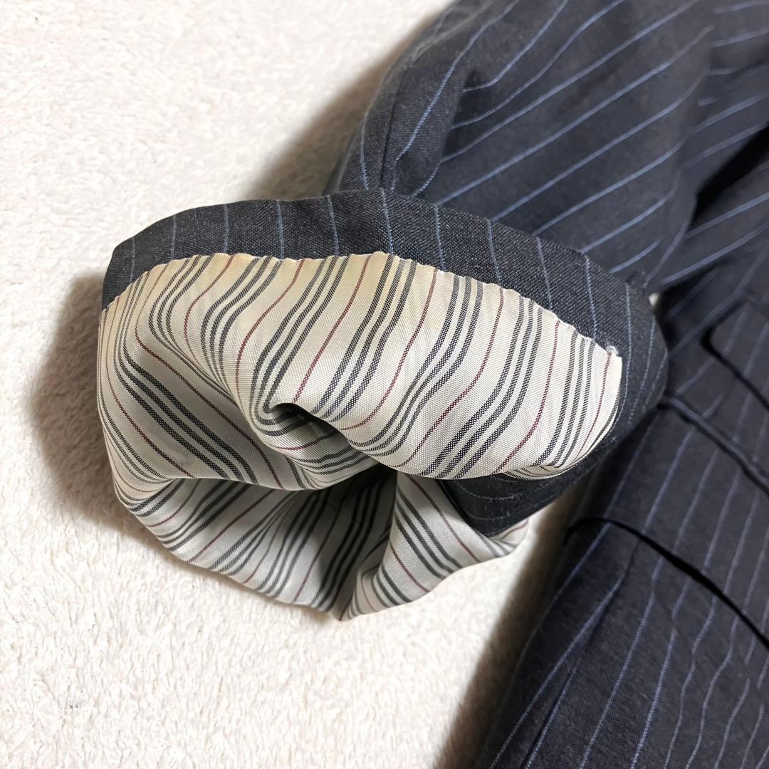 希少✨バーバリーブラックレーベル スーツ セットアップ ストライプ 裏地玉虫色