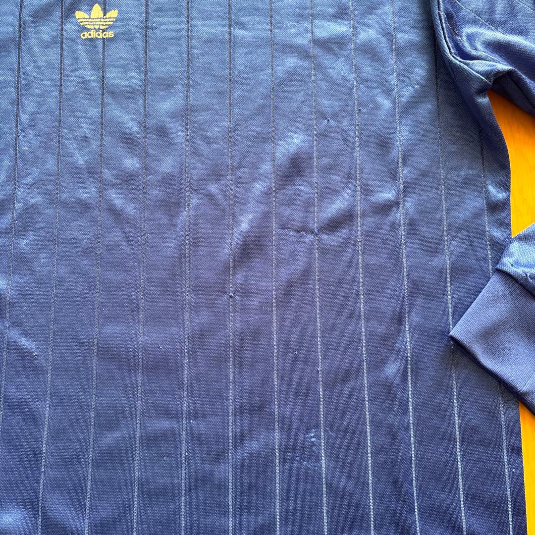 adidas ゲームシャツ　80s 青