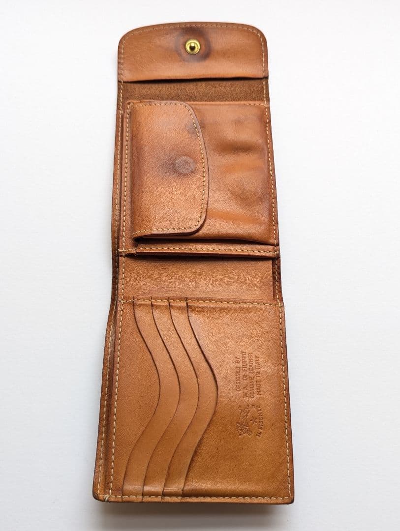 イルビゾンテ フラップウォレット コンパクト ヌメ革 希少 男女兼用