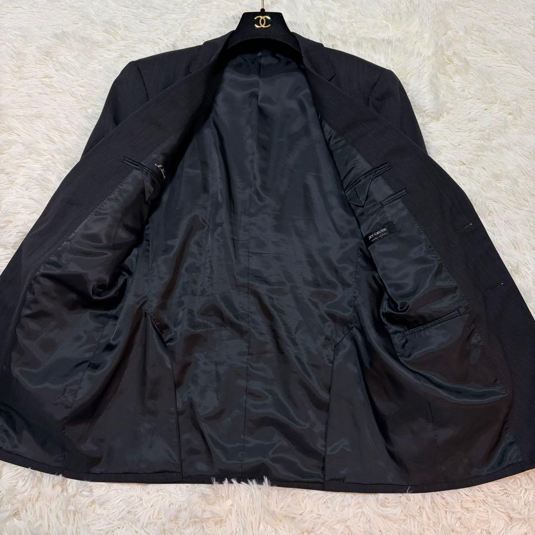 【美品】麻布テーラー JET CRUISE オーダー セットアップ チャコール