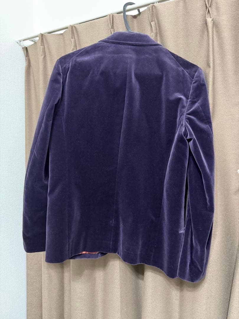 NUMBER (N)INE カート期　ベルベット ジャケット　ワインレッド
