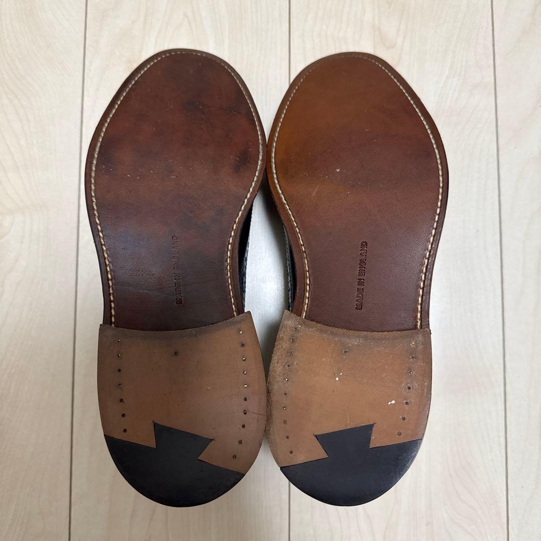 【Tricker's】ウィングチップ ネイビー×ブラウン