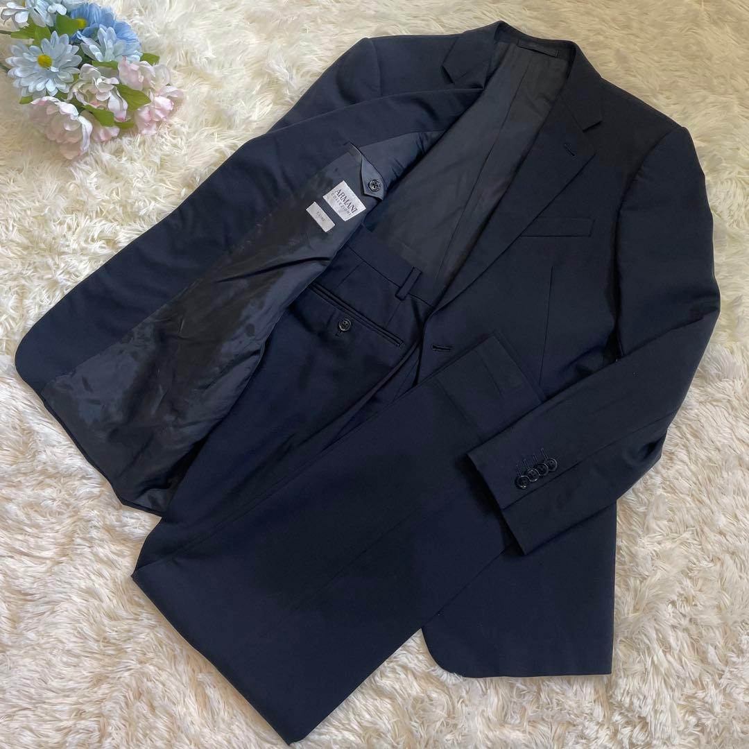 アルマーニ コレツォーニ セットアップ スーツ ネイビー 濃紺 T LINE