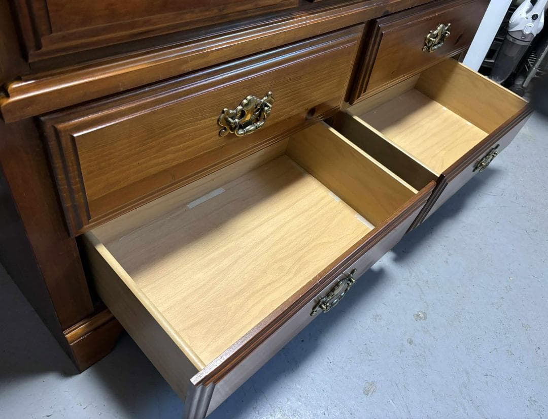 さわ US アメリカンBroyhill3段ローチェスト幅147cmUsed