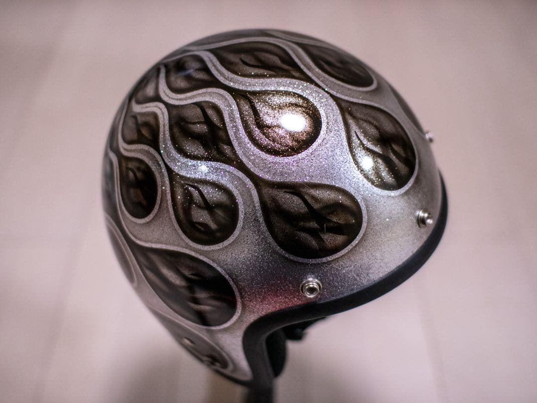 新品未使用　スモール　ジェット　ヘルメット ラメ黒フレアマリア